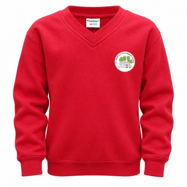 St Anne's Primary V-Neck Sweatshirt